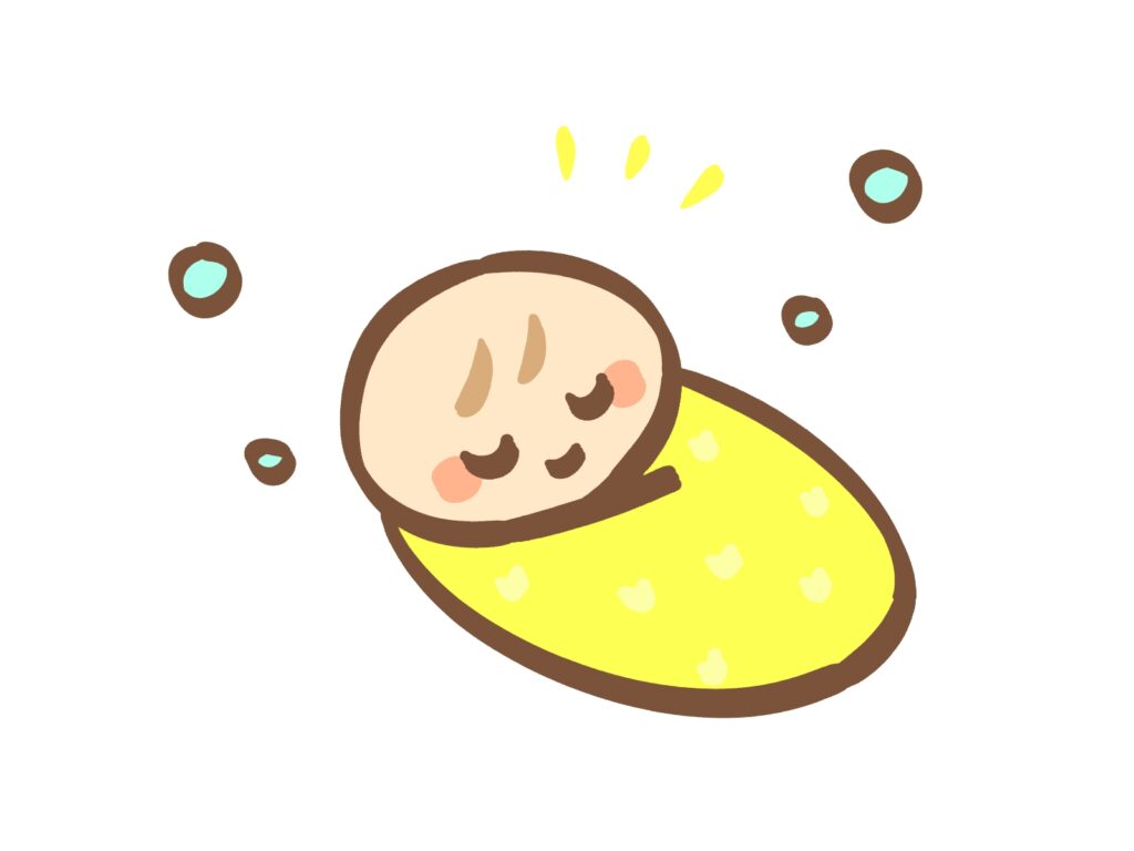 寝る赤ちゃん