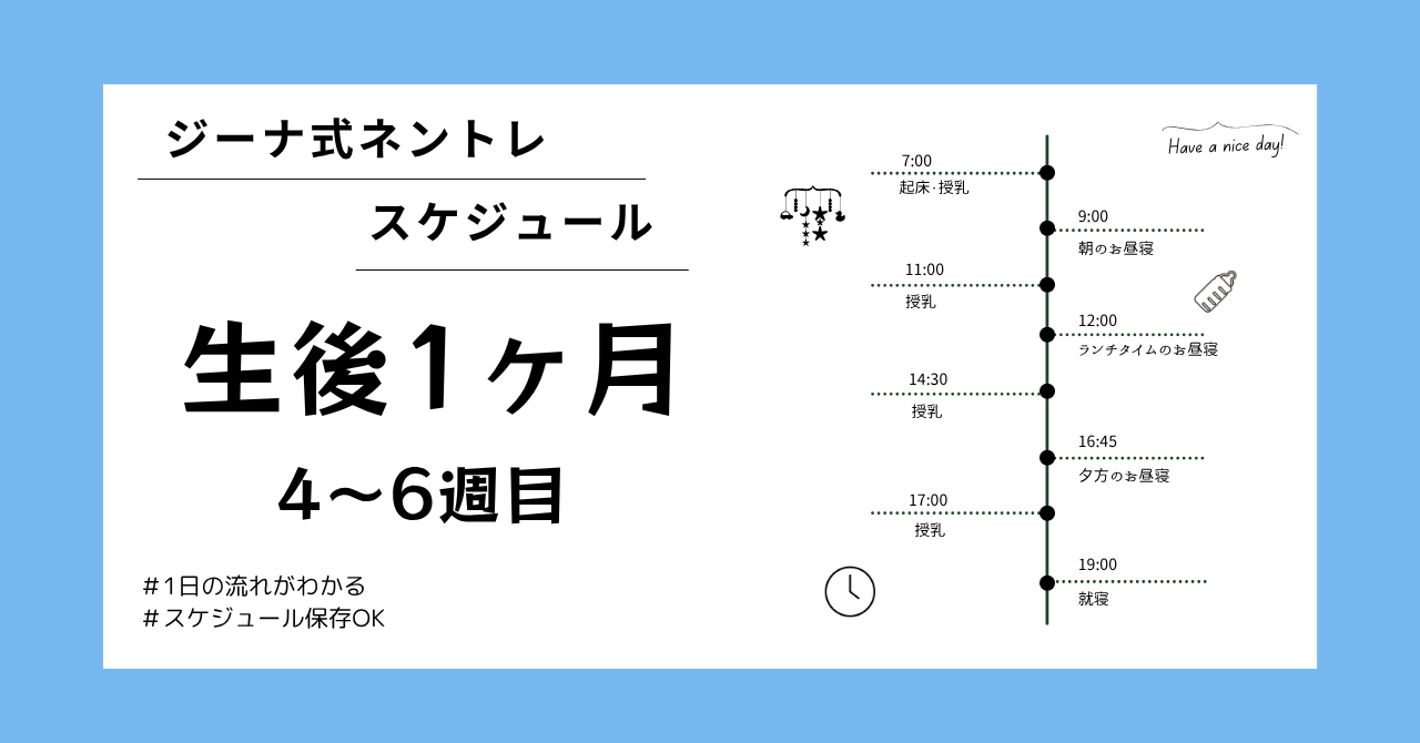【スケジュール】4〜6週目